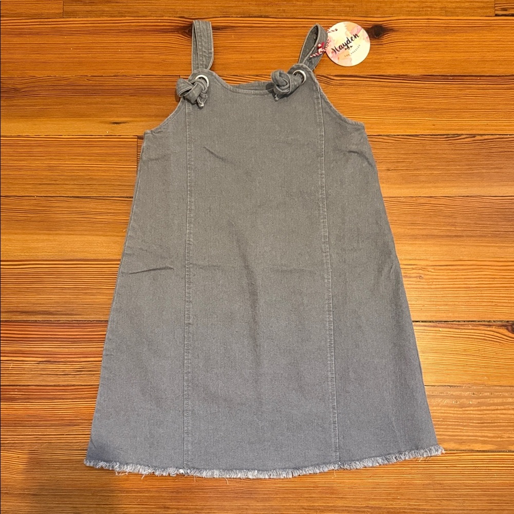 Stylish Gray Kids Denim Dress